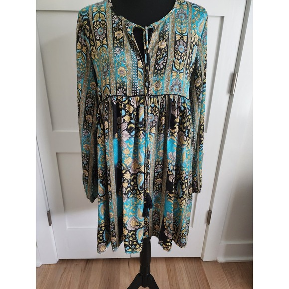 Fashion Fuse Midi Boho Dress Womens Size Med - Picture 1 of 15